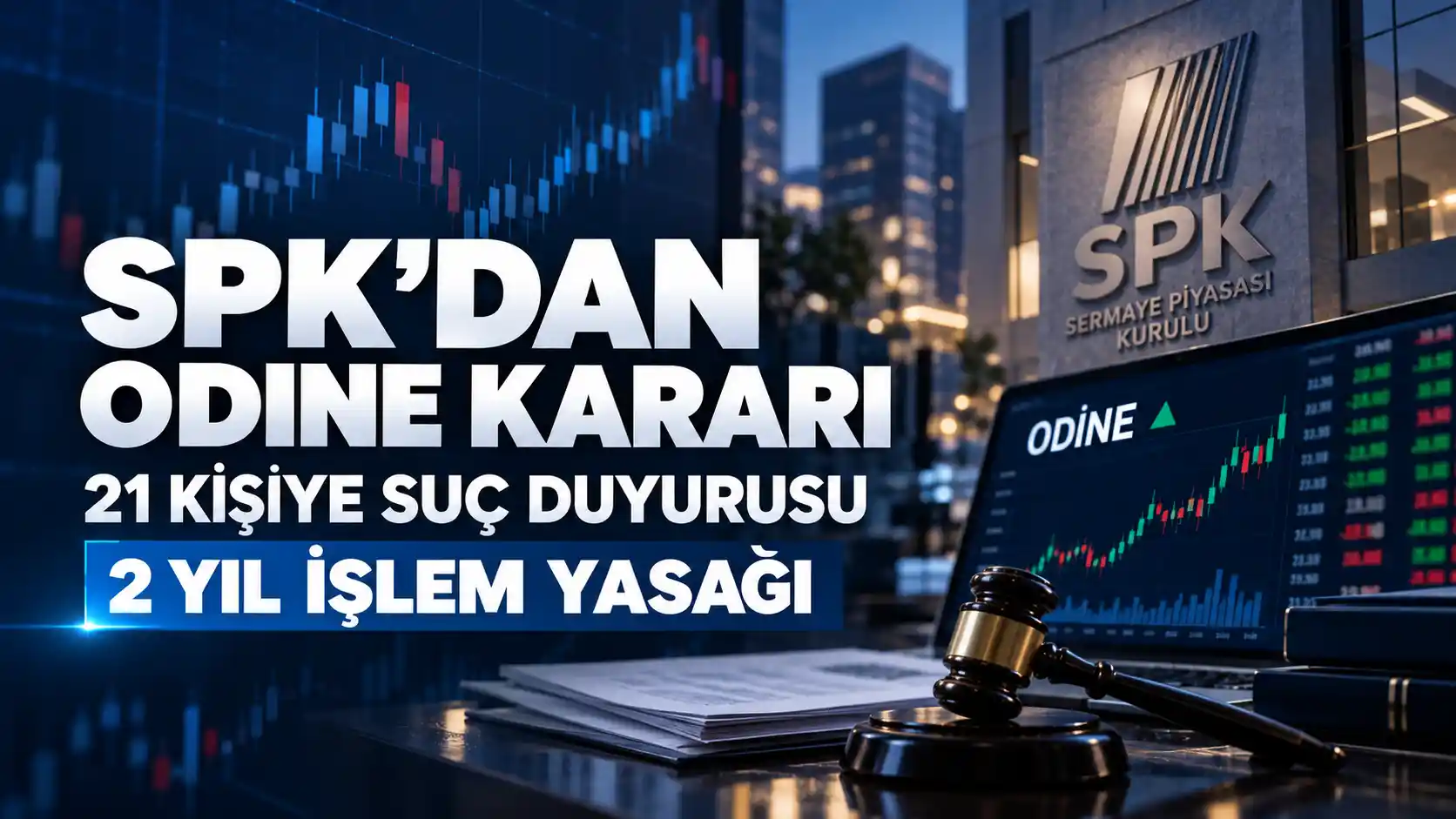 SPK ODINE işlemleri nedeniyle 21 kişi hakkında suç duyurusu ve 2 yıl işlem yasağı kararı aldı